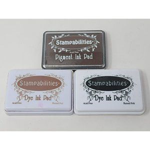 Inkpads Stampin Up Stampabilities Teddy Bear/Black/Chocolate‎ Brown Opened Used